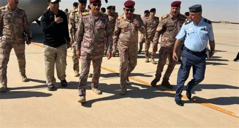 A Security Delegation Headed By Yarallah Arrives At Ain Al Asad Air