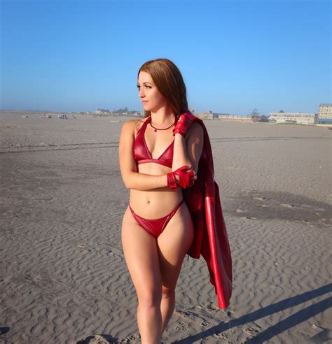 Scarlet Witch Bikini Cosplay by me (self by oliviabettyrain) : r