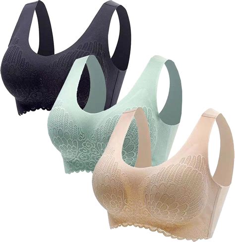 Lingerie Women S Sexy Underwear Women No Steel Ring 3 Piece Underwear Collecting Sleep Bra Latex