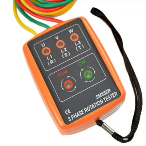 Sm852b 60v 600v Ac 3 Phase Rotation Tester Indicator Detector Meter Array Presence With Led