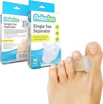 Protectoe Single Gel Toe Separator For Overlapping Toes Toe Spacer