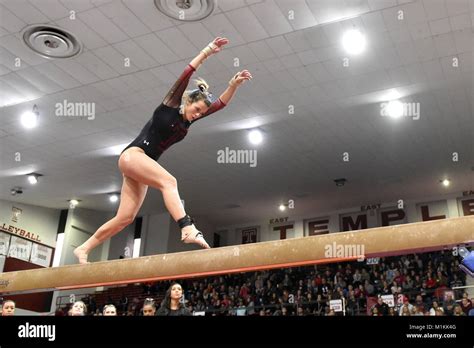 Philadelphia Pennsylvania Usa 28th Jan 2018 Temple Owls Gymnast