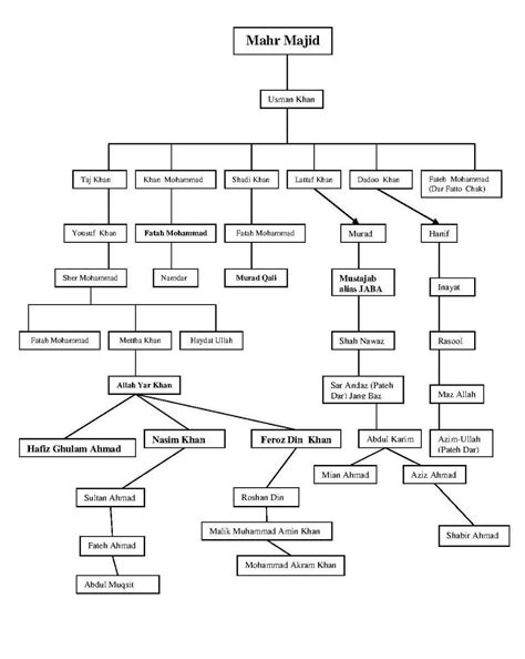 Mughal Family Tree Chart