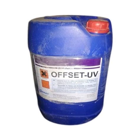 Bottcherin Offset UV Printer Cleaning Chemical Packaging Size 20 L