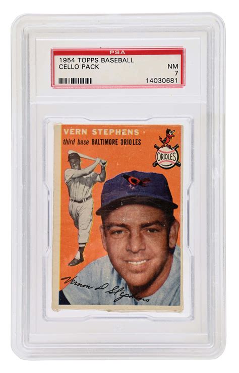 Lot Detail 1954 TOPPS BASEBALL CELLO PACK PSA 7