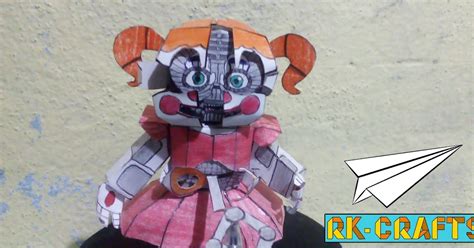 Rk Crafts Circus Baby Open Face Papercraft