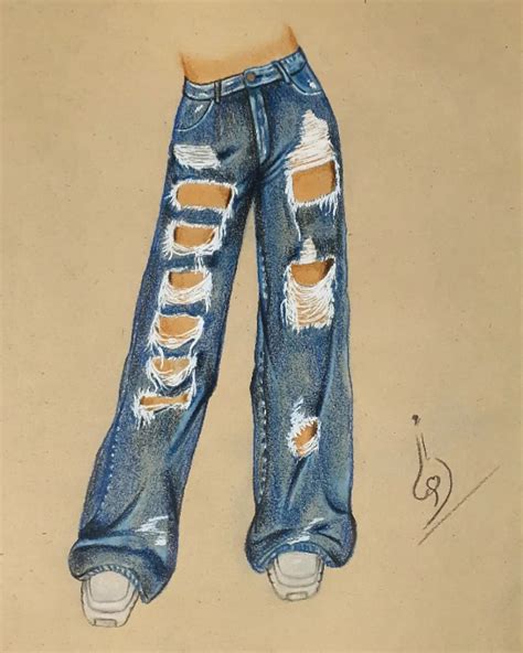 How To Draw Ripped Jeans Easy Steps Artofit