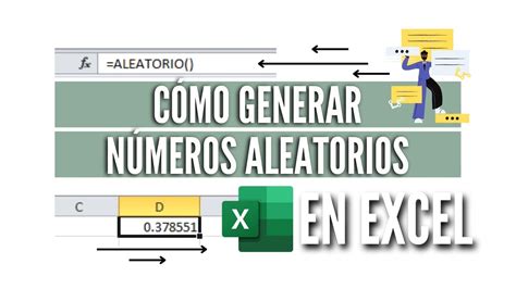 COMO GENERAR NUMEROS ALEATORIOS EN EXCEL YouTube