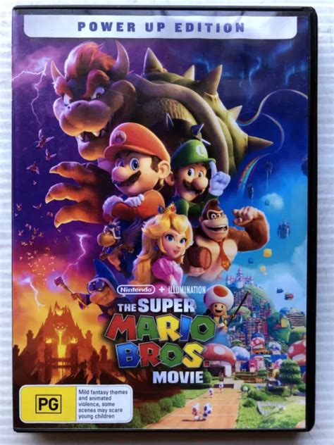 THE SUPER MARIO Bros Movie Power Up Edition DVD 2023 PAL Region 2