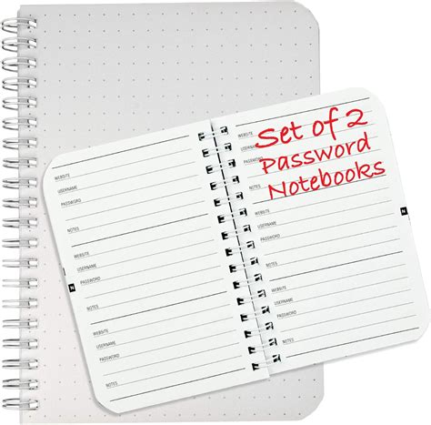 Password Book With Alphabetical Tabs Spiral Bound Keeper For Internet Login