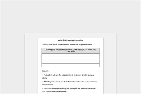 16 Free Value Chain Analysis Templates Word Excel Pdf