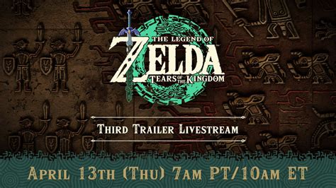 Zelda: Tears of the Kingdom final pre-launch trailer airing on April 13