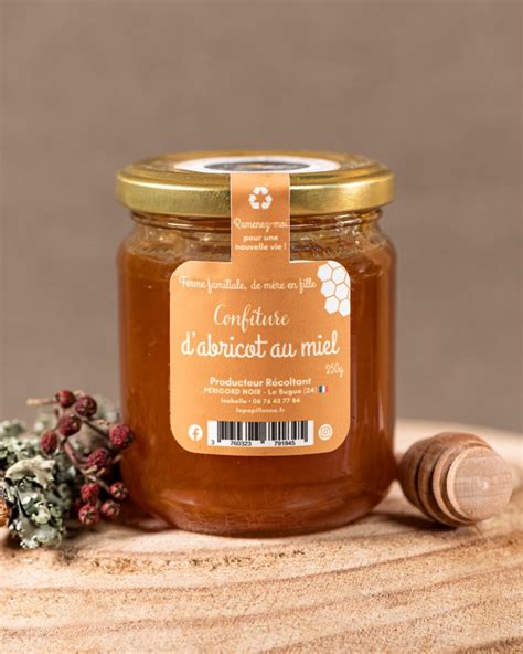 Confiture D Abricots Au Miel La Papillonne Produit Artisanalement