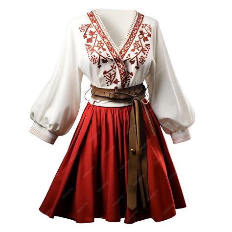 Premium AI Image | Isolated of Lithuanian National Costume Type Tunic ...