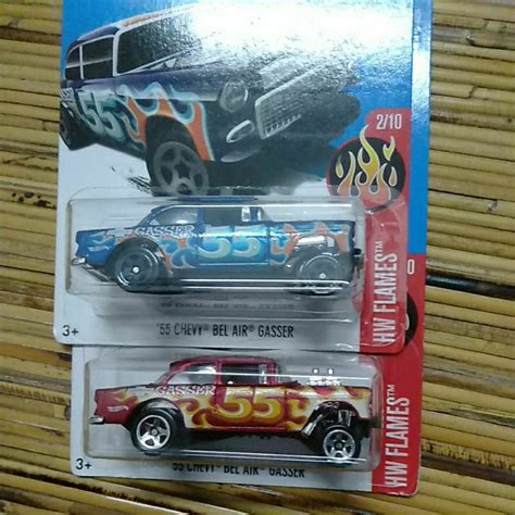 Hot Wheels 55 Chevy Bel Air Gasser Shopee Malaysia