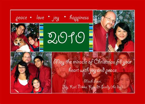 Joy's Artsy Crafty Thingy: Personalized Christmas Card