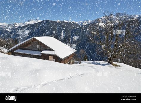 Winter in the Swiss Alps Stock Photo - Alamy