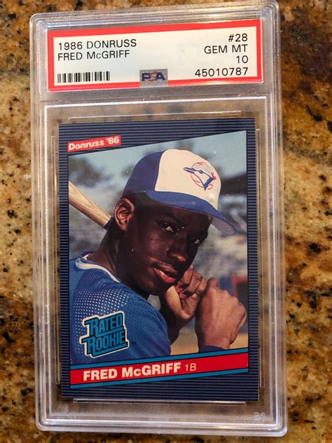 1986 Donruss Fred McGriff 28 PSA 10 HOF RC GEM MT EBay