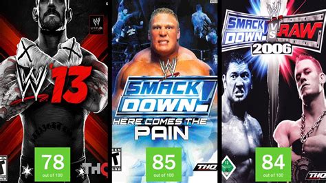 Top 15 Mejores Juegos de WWE según Metacritic YouTube