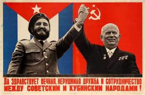 Original Vintage Posters Propaganda Posters Ussr Cuba Friendship