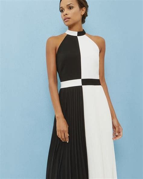 Image Result For Black And White Maxi Dress Color Block Maxi Dress