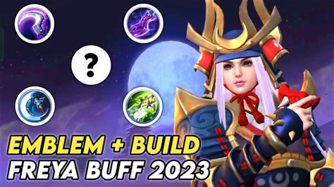 X Hit Musuh Langsung Mati Emblem Build Freya Tersakit Youtube