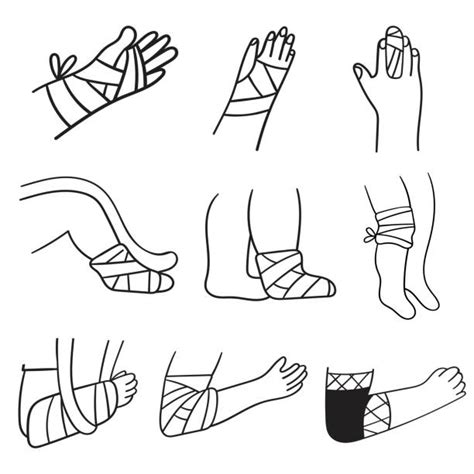 Leg Bandage Drawing Illustrations Royalty Free Vector Graphics And Clip