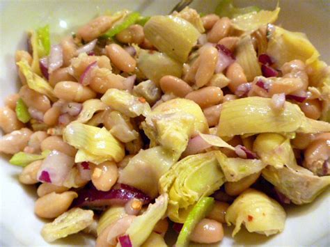 Slice Of Southern Artichoke And White Bean Salad