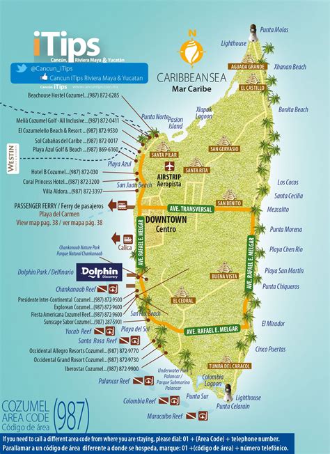 map of cozumel cruise ship port 3