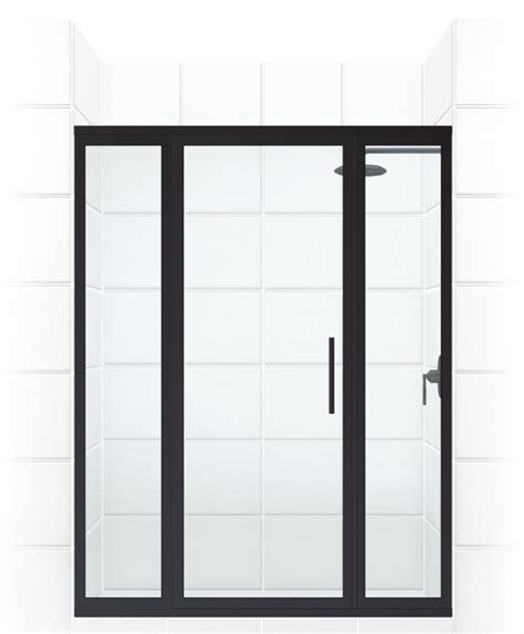 Gridscape® 3 Swing Door With Inline Panels Coastal Shower Doors