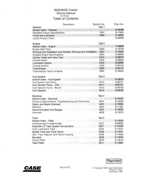 Manual De Servicio En Pdf De La Topadora Sobre Orugas Case 850E 855E