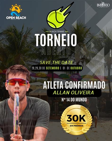 Informações do Torneio 4 TORNEIO OPEN DE BEACH TENNIS LetzPlay