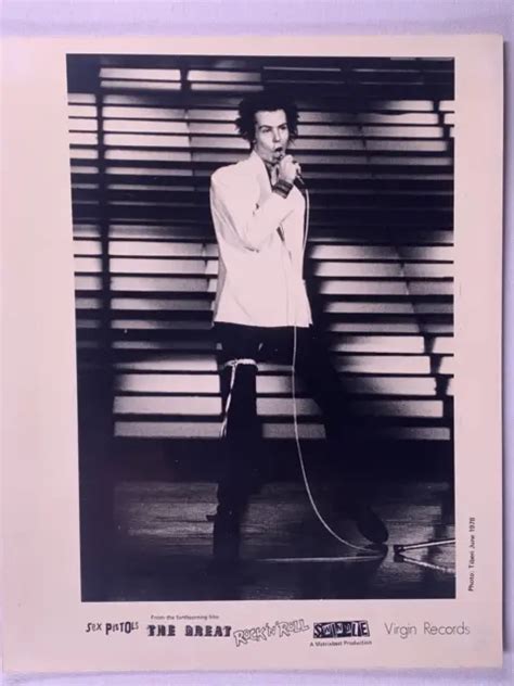 SID VICIOUS PHOTO Sex Pistols Original Virgin Promo Rock N Roll Swindle