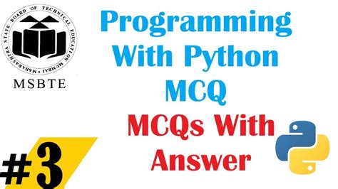 Python Mcq Msbte Python Mcq Questions And Answers Msbte Python