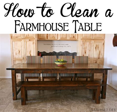 How to Clean a Farmhouse Table - Addicted 2 DIY