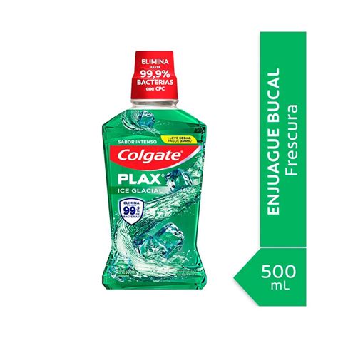 Enjuague Bucal Colgate Plax Ice Glacial 500ml X 350 Ml Carrefour