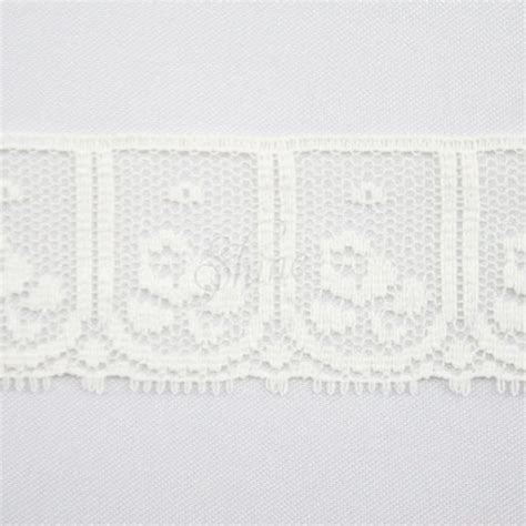 Nylon Lace Trimming Cream Shine Trimmings Fabrics