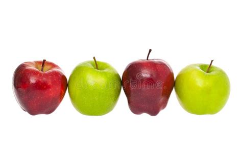 Row Of Apples Stock Photo Image Of Fruit Group Smith 23839628