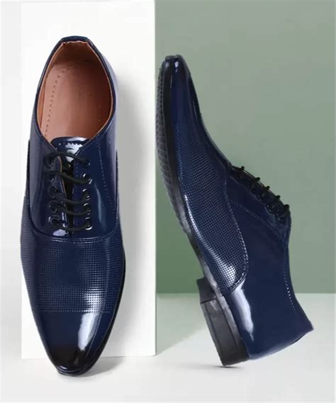 Material Pvc Navy Blue Lace Up Men Formal Shoes At Rs Pair In Agra