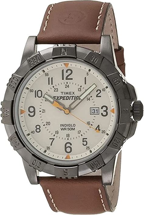 Amazon Timex Men S T49990 Expedition Rugged Metal Brown Natural