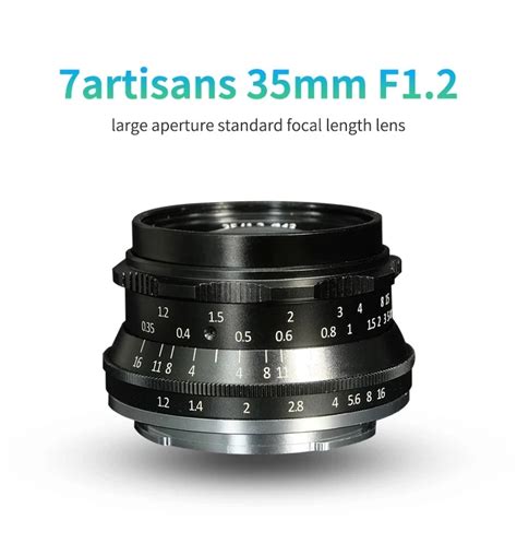 7 artisans 35mm F1 2 수동 APS C 고정 렌즈 마운트 및 마운트 캐논 EOS M 마운트 후지 FX 마운트 핫