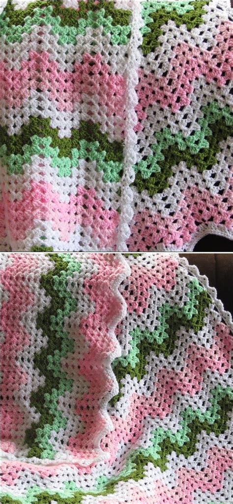 Heartbeat Ripple Crochet Pattern Free Web Free Easy Crochet Blanket