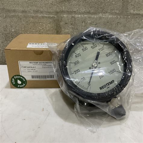 Reotemp Pt45p1a2p25 G T Industrial Pressure Gauge 4 12” 12” 0 1000 P Industrial Garage Sales