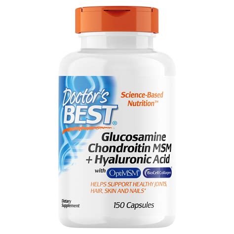 Doctors Best Glucosamine Chondroitin Msm Hyaluronic Acid Capsules