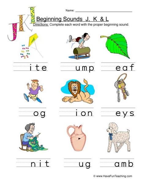 Beginning Sounds F G H Worksheets Worksheetscity