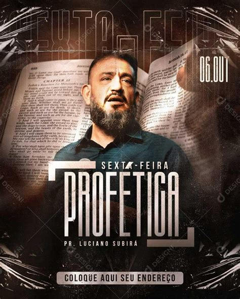 Social Media Sexta Feira Profética Culto Igreja Psd Editável [download