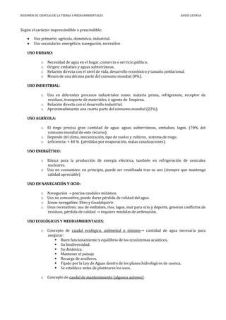 Resumen Tema De Ciencias De La Tierra Y Medioambientales Pdf