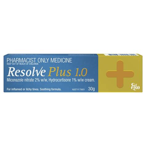 Buy Resolve Plus 1%/2% Cream 30g - Hydrocortisone + Miconazole (S3 ...