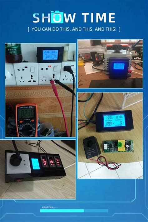 Pzem 021 Ac Single Phase Digital Lcd Ammeter Voltmeter 80 260v 20a 4in1