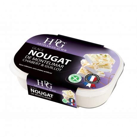 HDG bac crème glacée nougat de Montélimar 750ml 487g